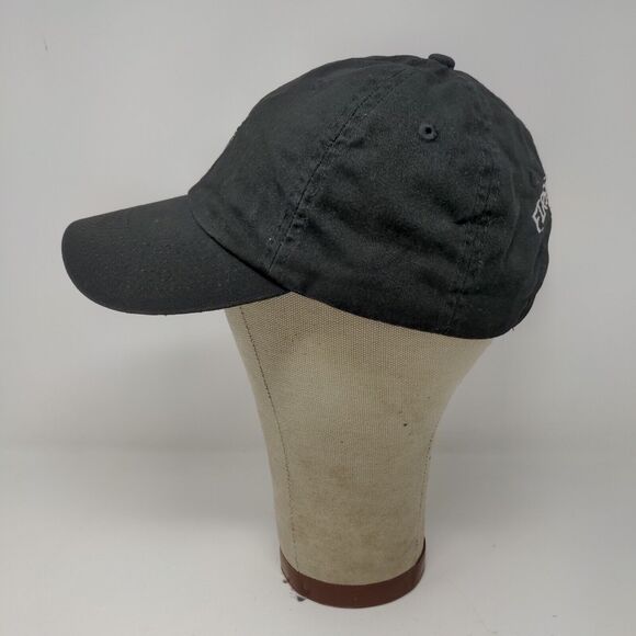 First Harvest Mens Slideback Hat Black Adjustable Embroidered Logo - Picture 5 of 11